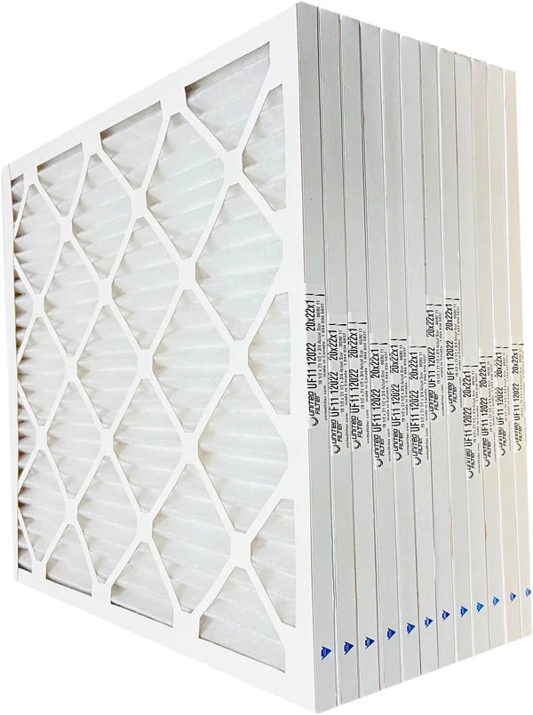 20x22x1 MERV 11 Optimal Pleated Furnace Filter — Case of 12 | 1-Inch HVAC Air Filter | Made in Canada