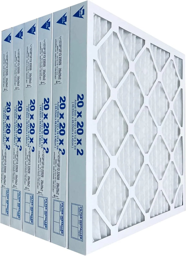 20x20x2 MERV 13 Superior Pleated Furnace Filter — Case of 4 | 2-Inch HVAC Air Filter | Made in Canada