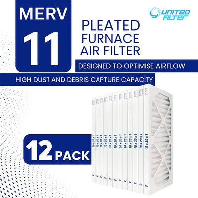 10x20x1 MERV 11 Optimal Pleated Furnace Filter — Case of 12 | 1-Inch HVAC Air Filter | Made in Canada