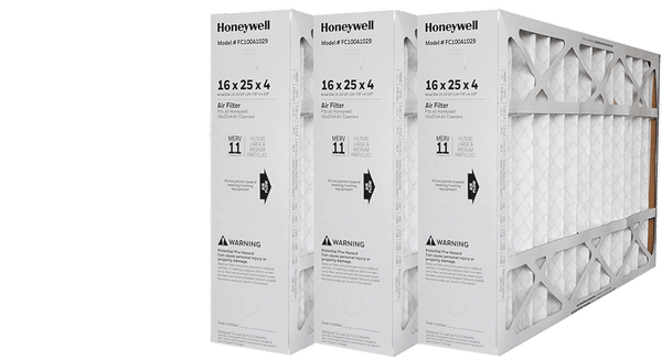 Discover a case of 3 Honeywell FC100A1029 MERV 11 filters (16x25) at United Filter, perfect for superior air filtration and optimal home comfort.