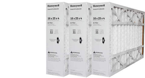 Honeywell Genuine OEM 16X25 FC100A1029 MERV 11 Furnace Filter - Case of 3