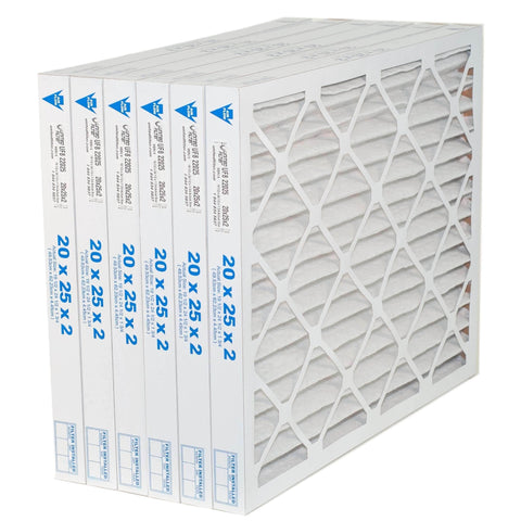 20x25x2 MERV 8 - Paquet de 6