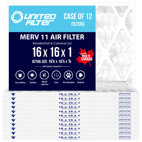 16x16x1 MERV 11 - 12 Pack