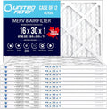 16x30x1 MERV 8 Economy Pleated Furnace Filter — Case of 12 | 1-Inch HVAC Air Filter | Made in Canada