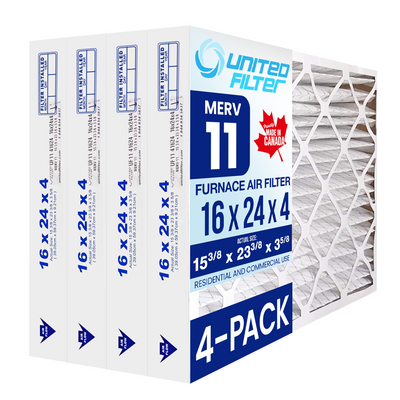16x24x4 MERV 11 Furnace Filter