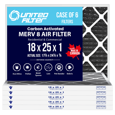 18x25x1 Carbon Pleated Filter