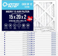 15x20x2 MERV 13 Superior Pleated Furnace Filter — Case of 12 | 2-Inch HVAC Air Filter | Made in Canada