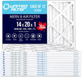 14x20x1 MERV 8 Economy Pleated Furnace Filter — Case of 12 | 1-Inch HVAC Air Filter | Made in Canada