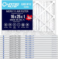 16x25x1 MERV 8 Economy Pleated Furnace Filter — Case of 12 | 1-Inch HVAC Air Filter | Made in Canada
