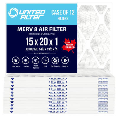 12x20x1 MERV 8 - 12 Pack