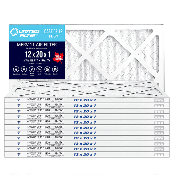 12x20x1 MERV 11 - 12 Pack