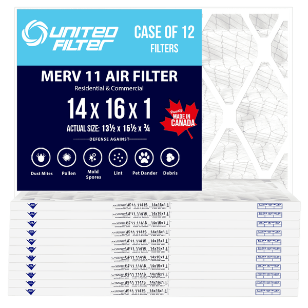 14x16x1 MERV 11 - 12 Pack