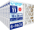 16x24x4 MERV 11 Optimal Pleated Furnace Filter — Case of 6 | 4-Inch HVAC Air Filter | Made in Canada