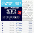 24x24x2 MERV 11 Optimal Pleated Furnace Filter — Case of 8 | 2-Inch HVAC Air Filter | Made in Canada