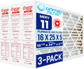 16x25x5 (15-7/8 x 25 x 4-3/8) Lennox X6670 Healthy Climate Replacement Filter MERV 11 — Case of 3 | Compatible HVAC Air Filter