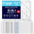 18x30x1 MERV 8 Economy Pleated Furnace Filter — Case of 12 | 1-Inch HVAC Air Filter | Made in Canada