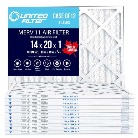 14x20x1 MERV 11 - 12 Pack