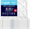 16x25x1 MERV 13 Superior Pleated Furnace Filter — Case of 12 | 1-Inch HVAC Air Filter | Made in Canada