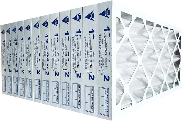 12x24x2 MERV 8 Economy Pleated Furnace Filter — Case of 12 | 2-Inch HVAC Air Filter | Made in Canada