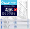 20x25x1 MERV 8 Economy Pleated Furnace Filter — Case of 12 | 1-Inch HVAC Air Filter | Made in Canada
