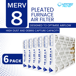 16x25x4 MERV 8 - 6 Pack