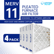 24x24x4 MERV 11 - Paquet de 4 