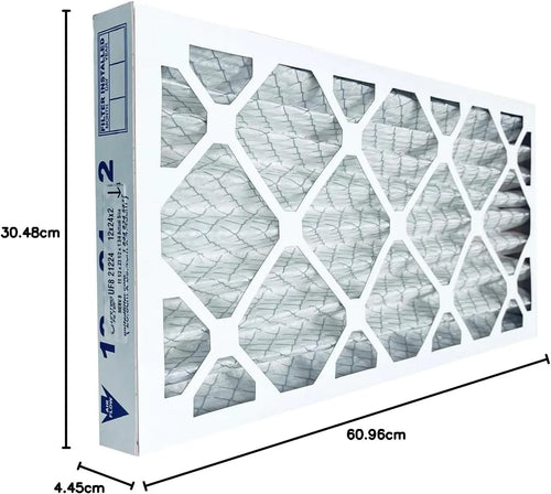 12x24x2 MERV 8 Economy Pleated Furnace Filter — Case of 12 | 2-Inch HVAC Air Filter | Made in Canada