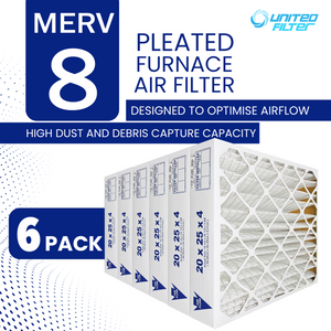 20x25x4 MERV 8 - 6 Pack