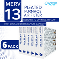 20x20x4 MERV 13 Superior Pleated Furnace Filter — Case of 6 | 4-Inch HVAC Air Filter | Made in Canada