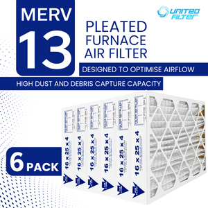 16x25x4 MERV 13 - 6 Pack