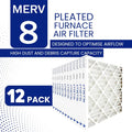 20x24x2 MERV 8 Economy Pleated Furnace Filter | 2-Inch HVAC Air Filter | Made in Canada