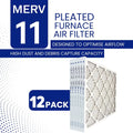 14x25x1 MERV 11 Optimal Pleated Furnace Filter — Case of 12 | 1-Inch HVAC Air Filter | Made in Canada