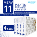 16x24x4 MERV 11 Optimal Pleated Furnace Filter | 4-Inch HVAC Air Filter | Made in Canada