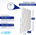 14x20x1 MERV 8 Economy Pleated Furnace Filter — Case of 12 | 1-Inch HVAC Air Filter | Made in Canada