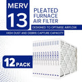15x20x2 MERV 13 Superior Pleated Furnace Filter — Case of 12 | 2-Inch HVAC Air Filter | Made in Canada