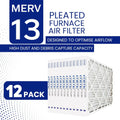 18x24x2 MERV 13 Superior Pleated Furnace Filter | 2-Inch HVAC Air Filter | Made in Canada