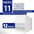 20x22x1 MERV 11 Optimal Pleated Furnace Filter — Case of 12 | 1-Inch HVAC Air Filter | Made in Canada
