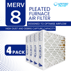 20x25x4 MERV 8 - 4 Pack