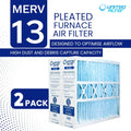 Replacement Filter (2-Pack) for M1-1056, 16x25x5 MERV 13 HVAC Air Filter — Exact Actual Size: 15-3/8" x 25-1/2" x 5-1/4"