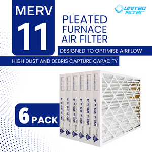 20x25x4 MERV 11 - 6 Pack Pleated Furnace Filter
