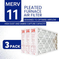 16x25x5 (15-7/8 x 25 x 4-3/8) Lennox X6670 Healthy Climate Replacement Filter MERV 11 — Case of 3 | Compatible HVAC Air Filter