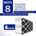 18x25x1 Carbon Pleated Furnace Filter | Odour & VOC Reduction | Activated Carbon HVAC Filter | Made in Canada