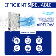 16x20x4 MERV 11 - Paquet de 4 filtres de four plissés