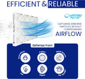 20x25x2 MERV 8 Economy Pleated Furnace Filter — Case of 6 | 2-Inch HVAC Air Filter | Made in Canada