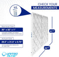 30x32x1 Geothermal Furnace Filter MERV 11 | Oversized Pleated HVAC Filter — Case of 3 | Made in Canada
