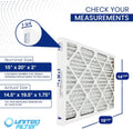 15x20x2 MERV 13 Superior Pleated Furnace Filter — Case of 12 | 2-Inch HVAC Air Filter | Made in Canada