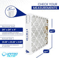 24x24x4 MERV 11 Optimal Pleated Furnace Filter — Case of 6 | 4-Inch HVAC Air Filter | Made in Canada
