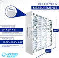 20x20x5 MERV 13 Furnace Filter  Honeywell / X0585 Replacement 3 Pack