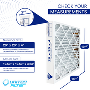 20x20x4 MERV 13 - 4 Pack