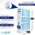 Replacement Filter (1-Pack) for M1-1056, 16x25x5 MERV 13 HVAC Air Filter — Exact Actual Size: 15-3/8" x 25-1/2" x 5-1/4"